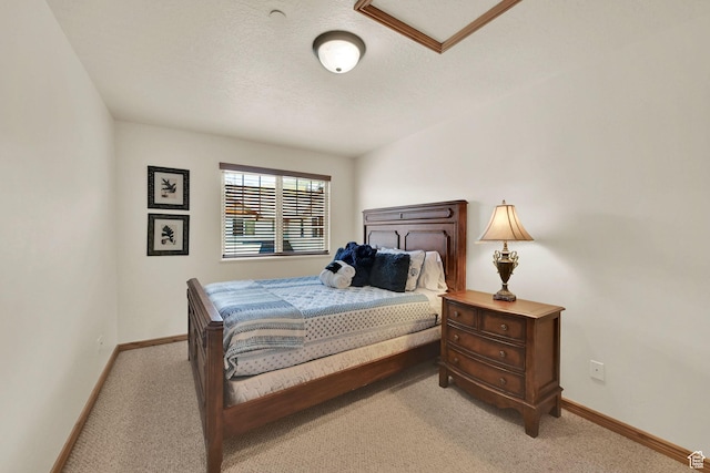 5176 E Fairview Loop Unit C505, Eden, UT 84310 - bedroom featuring light carpet and a textured ceiling