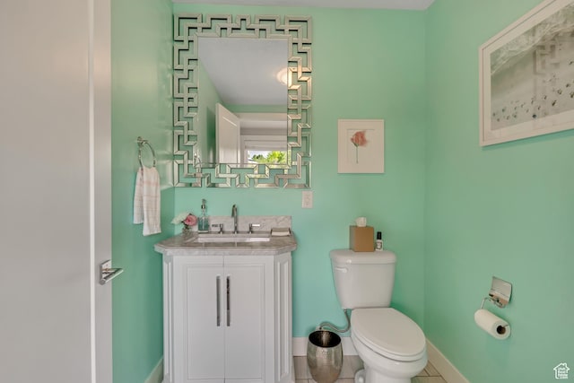 2241 E Melodie Ann Way, Holladay, UT 84124 - half bathroom featuring vanity and tile patterned flooring
