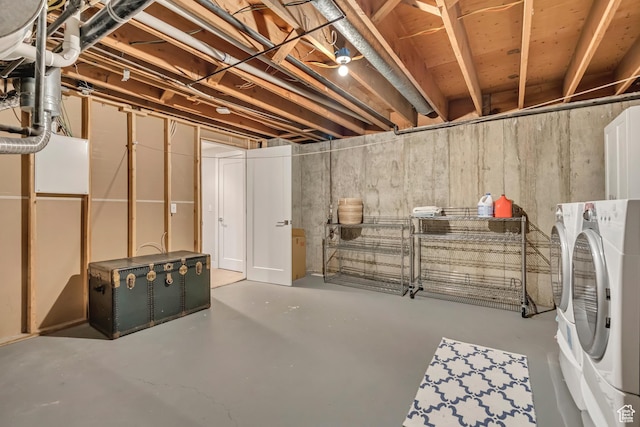 2241 E Melodie Ann Way, Holladay, UT 84124 - unfinished below grade area with independent washer and dryer