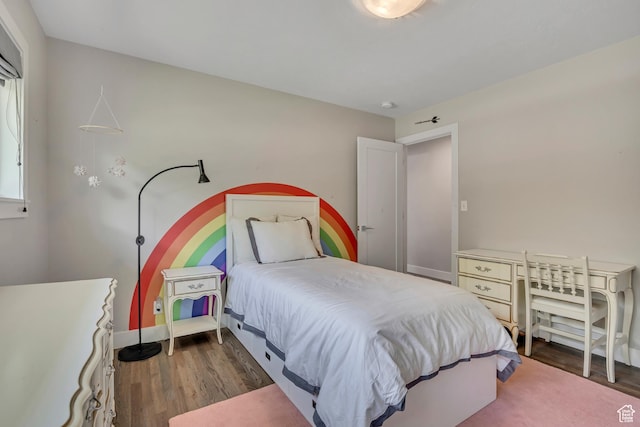 2241 E Melodie Ann Way, Holladay, UT 84124 - bedroom featuring dark wood finished floors and baseboards