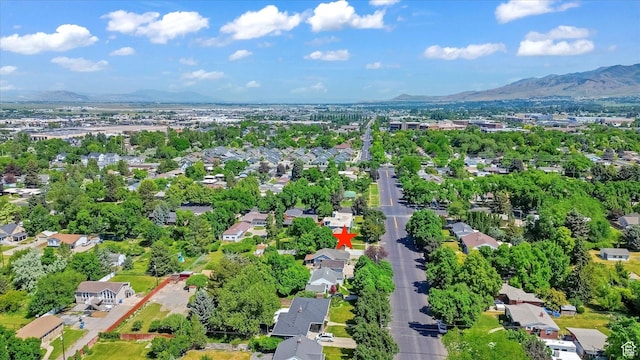 871 N 400 E, Logan, UT 84321 - aerial view of property's location featuring a mountainous background