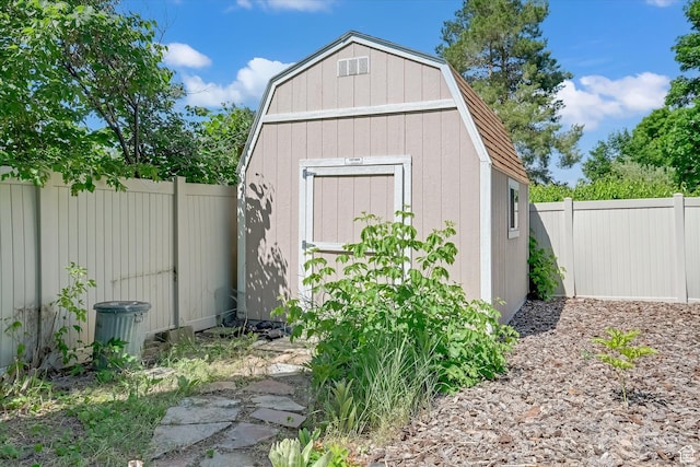 871 N 400 E, Logan, UT 84321 - view of shed with a fenced backyard