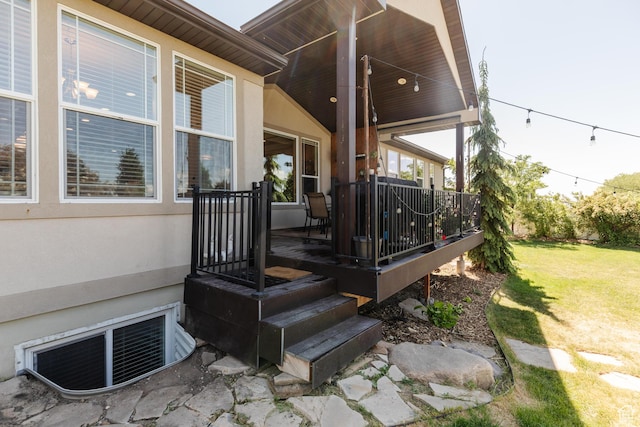 981 E Pebble Creek Rd, Smithfield, UT 84335 - wooden deck featuring a lawn