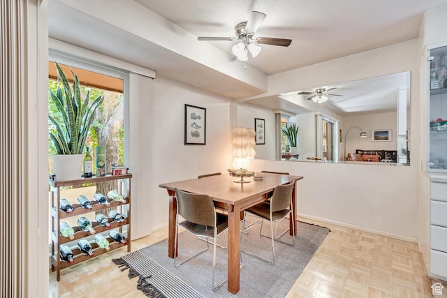 4797 S 2124 E, Holladay, UT 84117 - dining area with ceiling fan