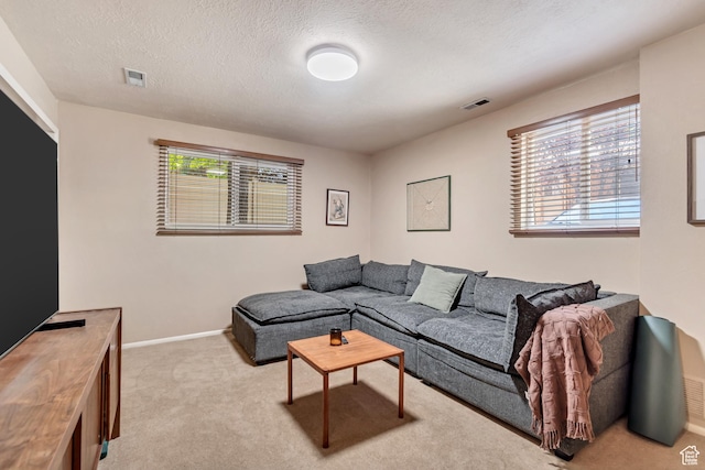 4797 S 2124 E, Holladay, UT 84117 - living area with light carpet and a textured ceiling
