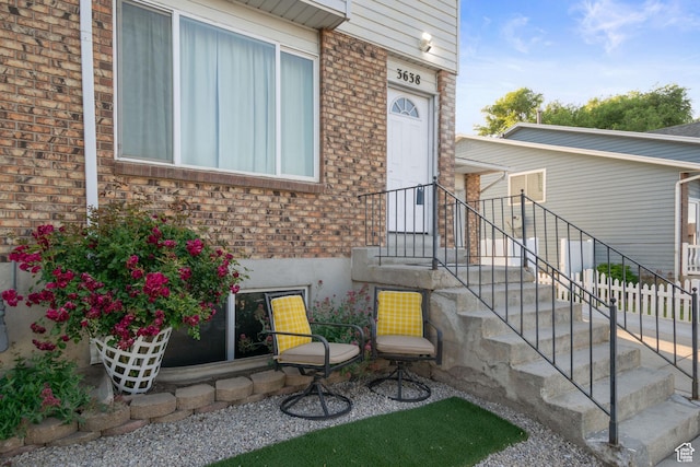 3638 Oldham Cir, West Valley City, UT 84120 - view of exterior entry featuring brick siding