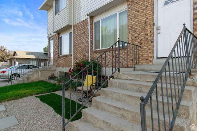 3638 Oldham Cir, West Valley City, UT 84120 - property entrance with brick siding