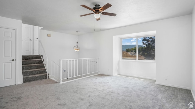607 N 2000 W, West Point, UT 84015 - unfurnished room with a ceiling fan and carpet