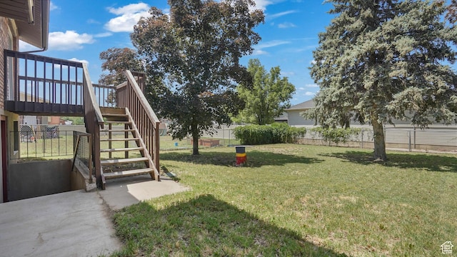 607 N 2000 W, West Point, UT 84015 - view of yard featuring stairway and a deck