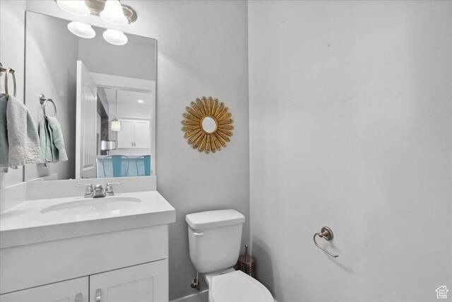 5538 N Turin Ln, Highland, UT 84003 - half bathroom with toilet and vanity
