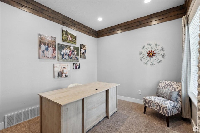 5538 N Turin Ln, Highland, UT 84003 - living area featuring carpet floors and recessed lighting