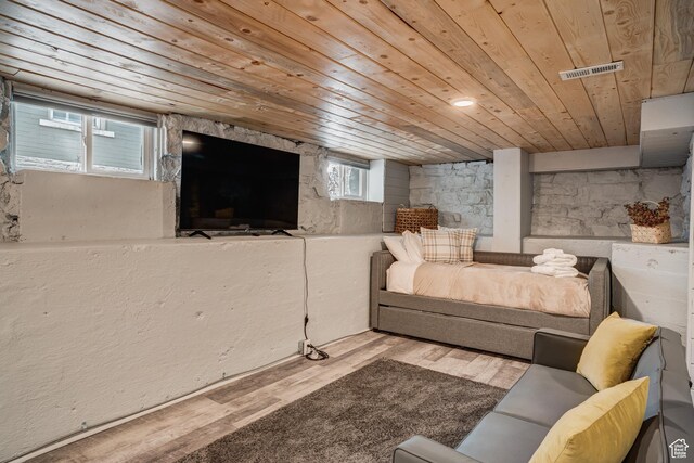 768 E 800 S, Salt Lake City, UT 84102 - living room featuring wooden ceiling and wood finished floors