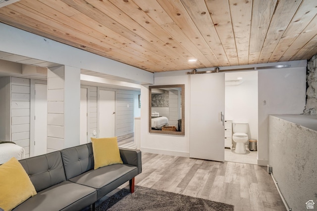 768 E 800 S, Salt Lake City, UT 84102 - finished below grade area featuring wood ceiling, wood finished floors, and recessed lighting