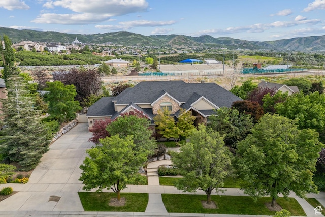 1652 E Red Tree Ct S, Draper, UT 84020 - view from above of property with a mountainous background