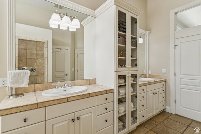 1652 E Red Tree Ct S, Draper, UT 84020 - full bath with vanity and ornamental molding