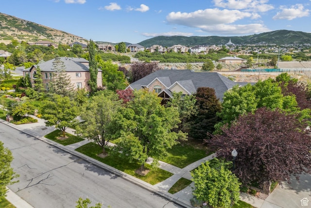 1652 E Red Tree Ct S, Draper, UT 84020 - aerial view of residential area with a mountain backdrop