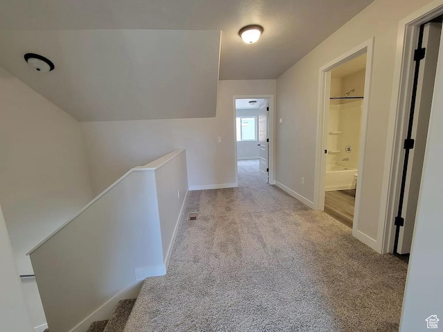 15040 S Wild Horse Way, Bluffdale, UT 84065 - hall featuring carpet floors and an upstairs landing