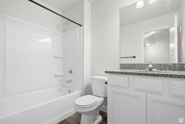 15040 S Wild Horse Way, Bluffdale, UT 84065 - bathroom featuring wood finished floors, vanity, and shower / bath combination
