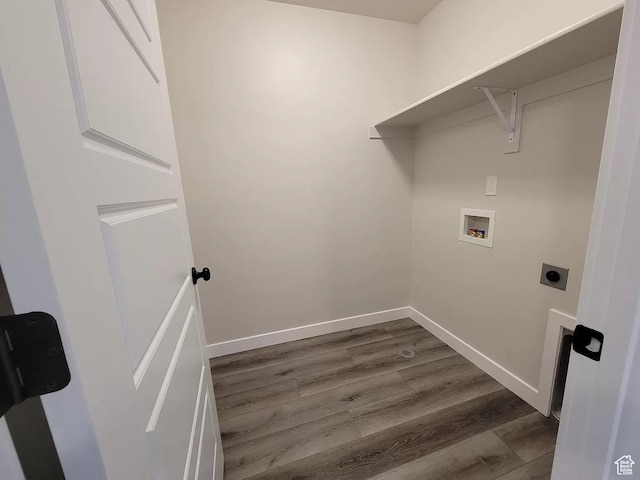 15040 S Wild Horse Way, Bluffdale, UT 84065 - washroom with hookup for a washing machine, dark wood-type flooring, and hookup for an electric dryer