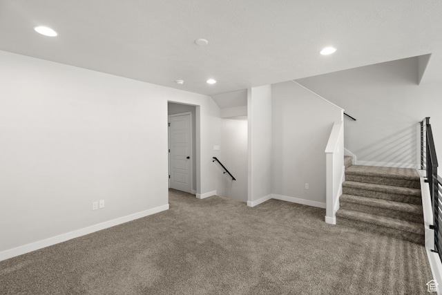 15040 S Wild Horse Way, Bluffdale, UT 84065 - basement featuring recessed lighting and carpet flooring