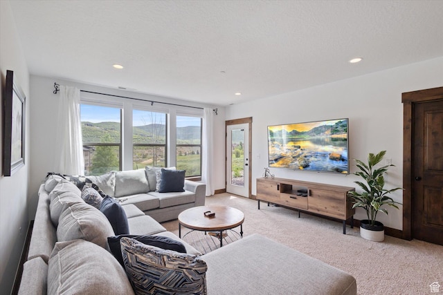 1076 W Abigail Dr, Kamas, UT 84036 - living area with light colored carpet and recessed lighting