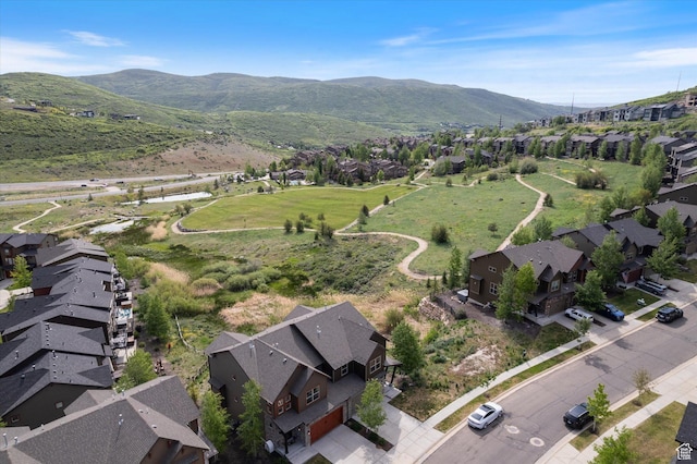 1076 W Abigail Dr, Kamas, UT 84036 - aerial view of property and surrounding area featuring nearby suburban area and a mountain backdrop