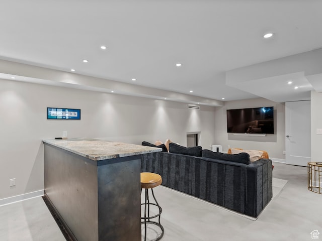 2842 E Oakbrook Cir, Salt Lake City, UT 84108 - bar featuring recessed lighting and baseboards
