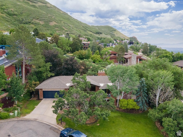 2842 E Oakbrook Cir, Salt Lake City, UT 84108 - aerial perspective of suburban area with a mountain backdrop