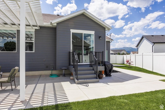 1681 S 1110 E, Heber City, UT 84032 - back of property with a patio area and a fenced backyard