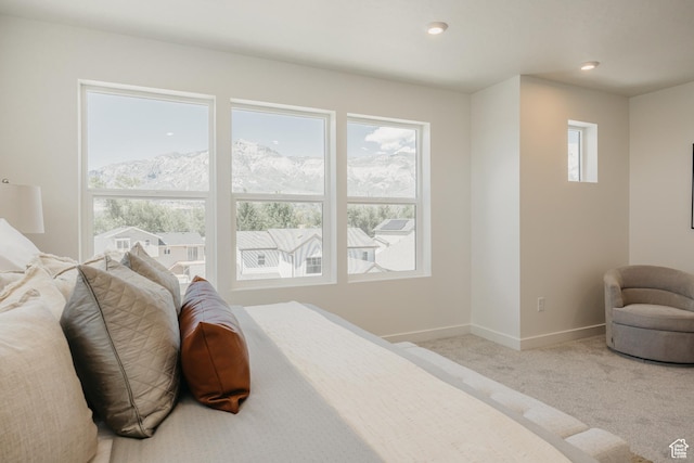 247 E 1825 N Unit 5, North Ogden, UT 84414 - bedroom with carpet floors, recessed lighting, and a mountain view