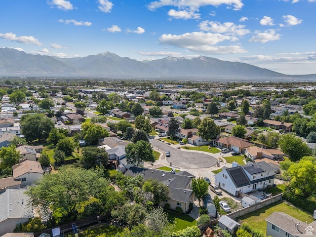 2104 W Champagne Cir, Taylorsville, UT 84129 - aerial view of residential area with a mountainous background