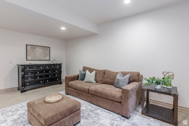 10677 S Amberley Ln E, Sandy, UT 84094 - living room featuring recessed lighting and carpet