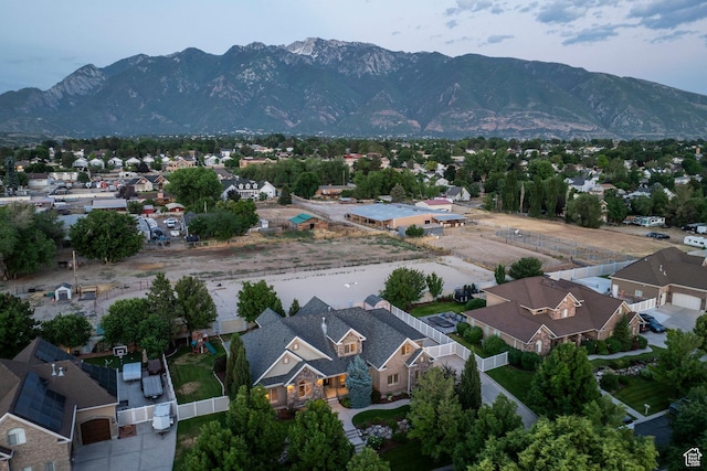 10677 S Amberley Ln E, Sandy, UT 84094 - aerial view of residential area featuring mountains