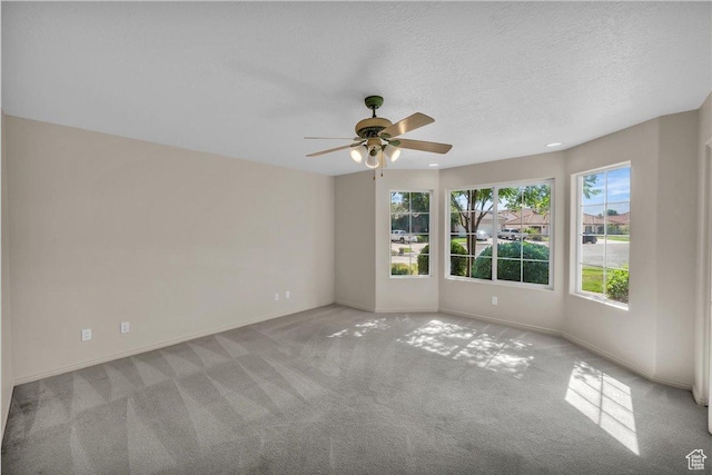 1912 W Rivers Edge Ln, St George, UT 84770 - spare room with carpet flooring, ceiling fan, and a textured ceiling