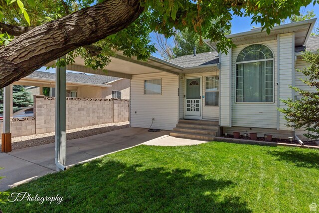 1161 S 860 W, Cedar City, UT 84720 - ranch-style house featuring entry steps, a patio, and a shingled roof