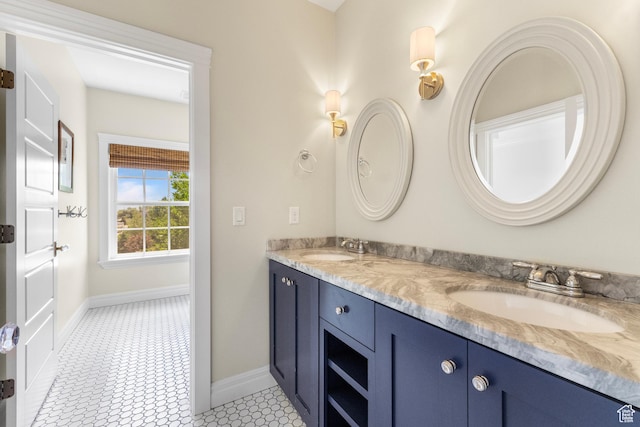 1254 W 475 S, Farmington, UT 84025 - bathroom with double vanity and baseboards