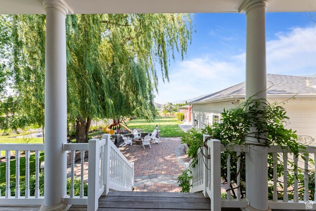 1254 W 475 S, Farmington, UT 84025 - view of wooden deck