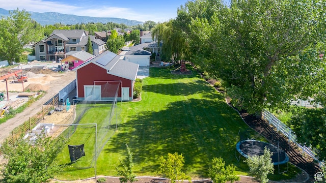 1254 W 475 S, Farmington, UT 84025 - aerial view of residential area with a mountain backdrop