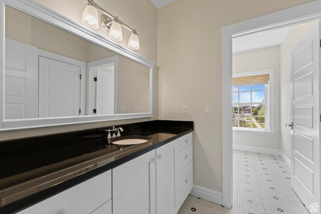 1254 W 475 S, Farmington, UT 84025 - bathroom with vanity and tile patterned floors