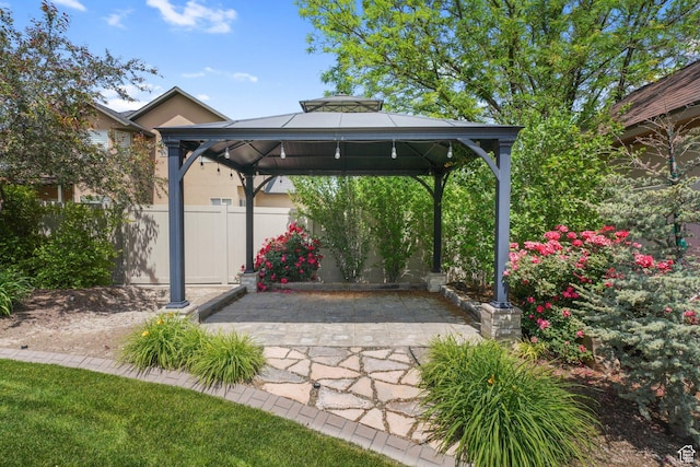 3116 W Hayden Ridge Way, Riverton, UT 84065 - view of patio / terrace featuring a gazebo