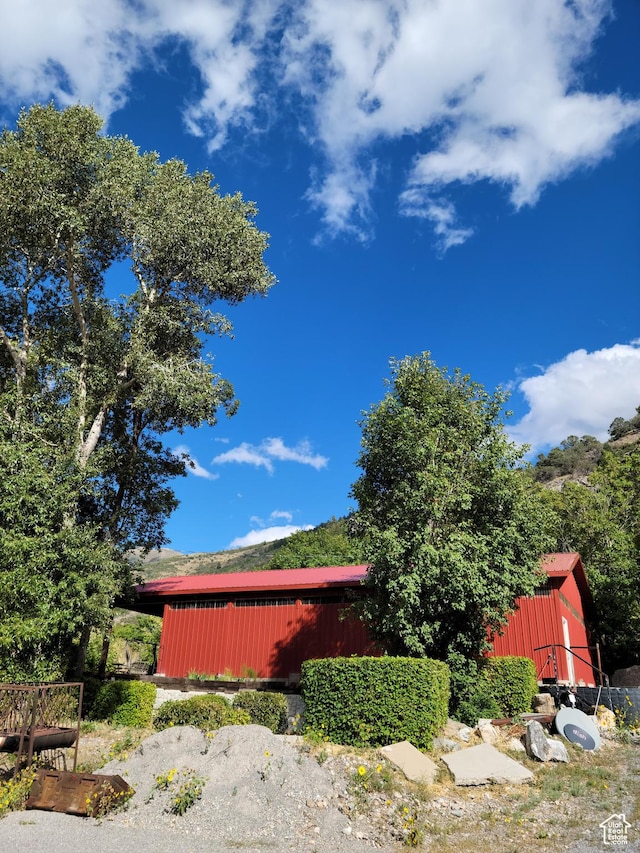 97 Main St, Ophir, UT 84071 - view of side of property featuring an outbuilding