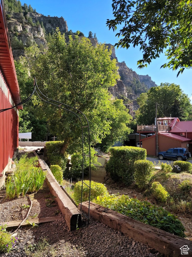 97 Main St, Ophir, UT 84071 - view of yard with a mountain view