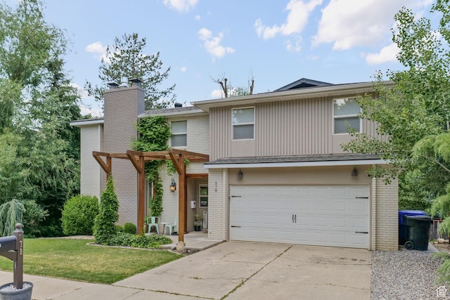 578 S 750 E, Bountiful, UT 84010 - view of front facade featuring brick siding, driveway, and an attached garage