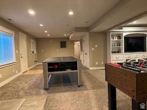 70 W 1790 N, Genola, UT 84655 - game room featuring recessed lighting and carpet