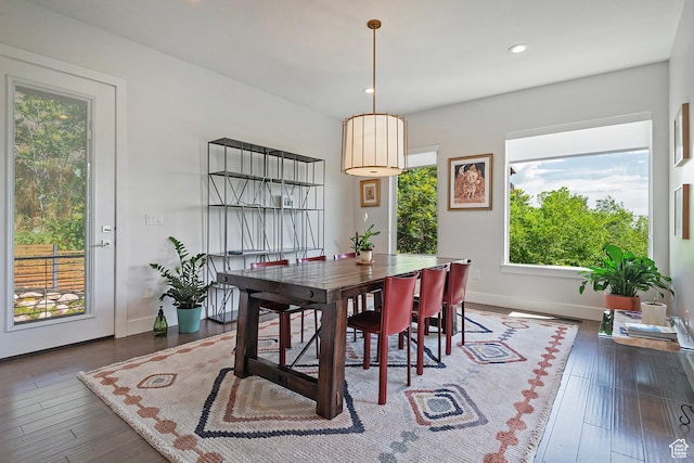 68 E Columbus Ct, Salt Lake City, UT 84103 - dining area with wood finished floors and recessed lighting