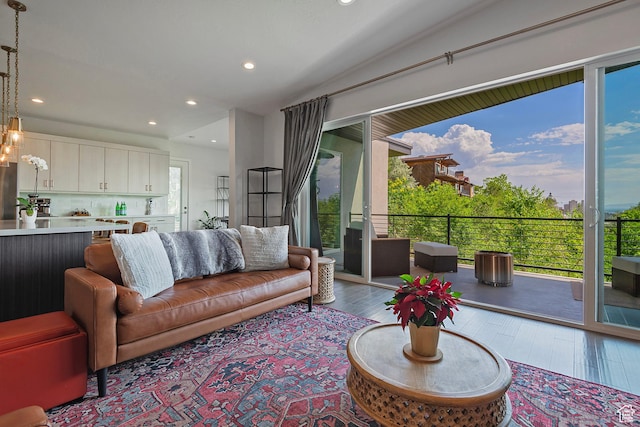 68 E Columbus Ct, Salt Lake City, UT 84103 - living room with recessed lighting and wood finished floors