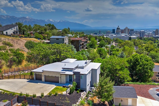 68 E Columbus Ct, Salt Lake City, UT 84103 - aerial view of property and surrounding area featuring a mountain backdrop