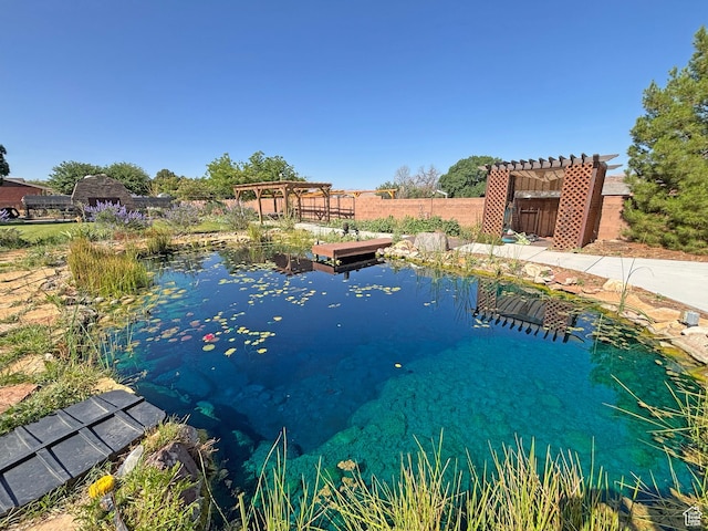 289 W Count Fleet Rd, St George, UT 84790 - water view featuring a small pond