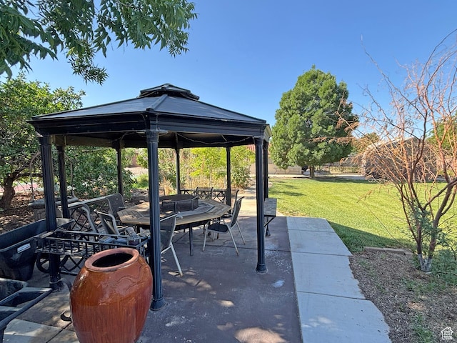 289 W Count Fleet Rd, St George, UT 84790 - view of patio featuring a gazebo