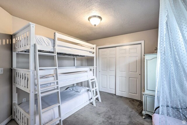 3572 Wild Mare Way, Heber City, UT 84032 - carpeted bedroom featuring a textured ceiling and a closet